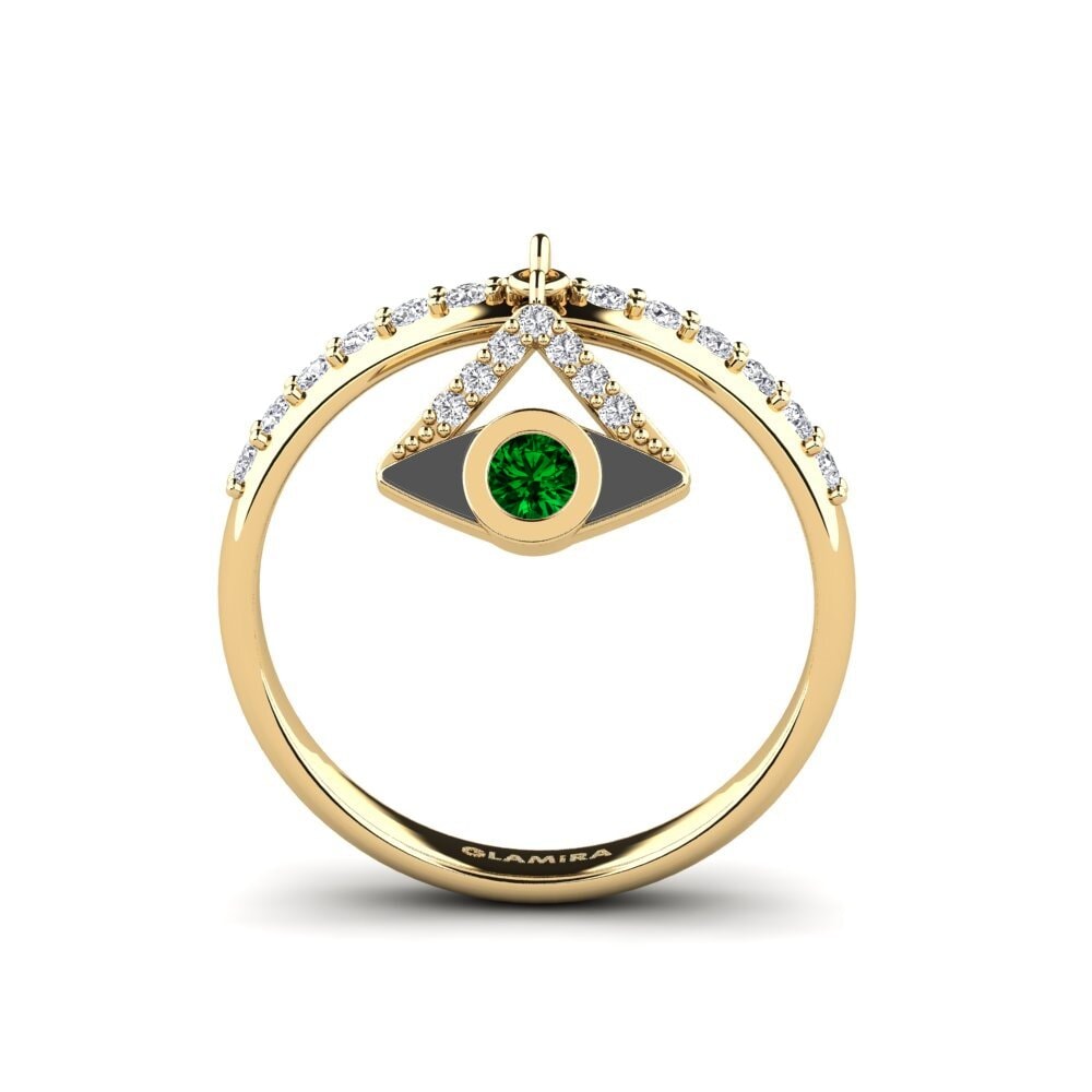 Zircônia Verde Anel Lycklig