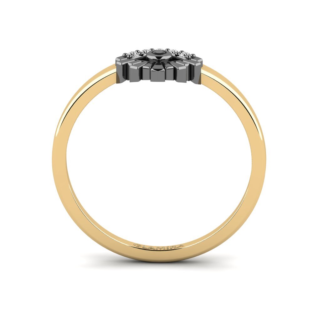 Ónix Negro Anillo Monyetla