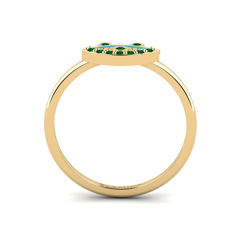 Zircônia Verde Anel Sciath