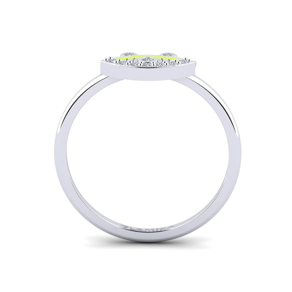 Argent Blanc Bague Sciath