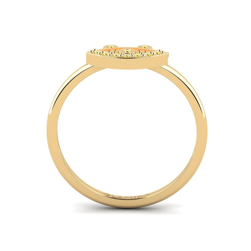 Gelber Diamant Ring Sciath