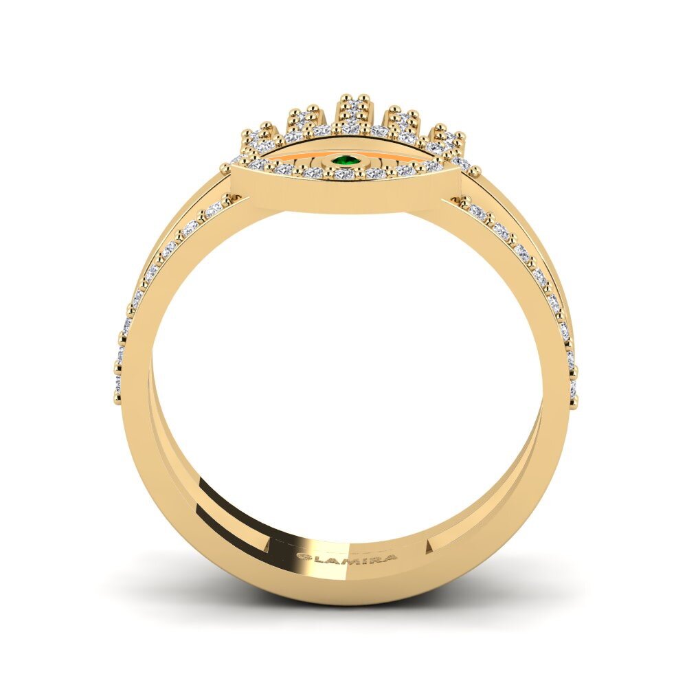 Zircônia Verde Anel Skjold
