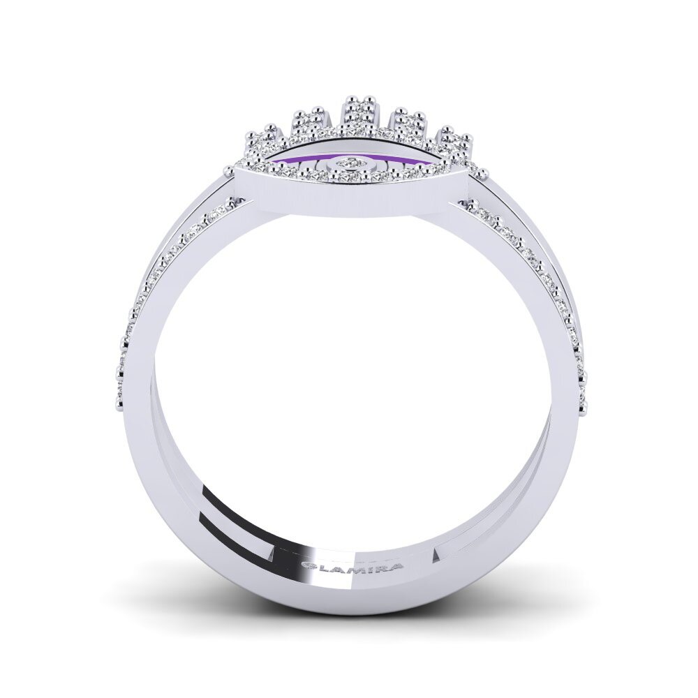 14ct White Gold Ring Skjold