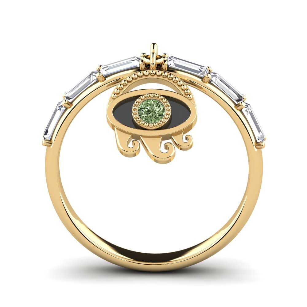 Diamante Verde Anel Skrika
