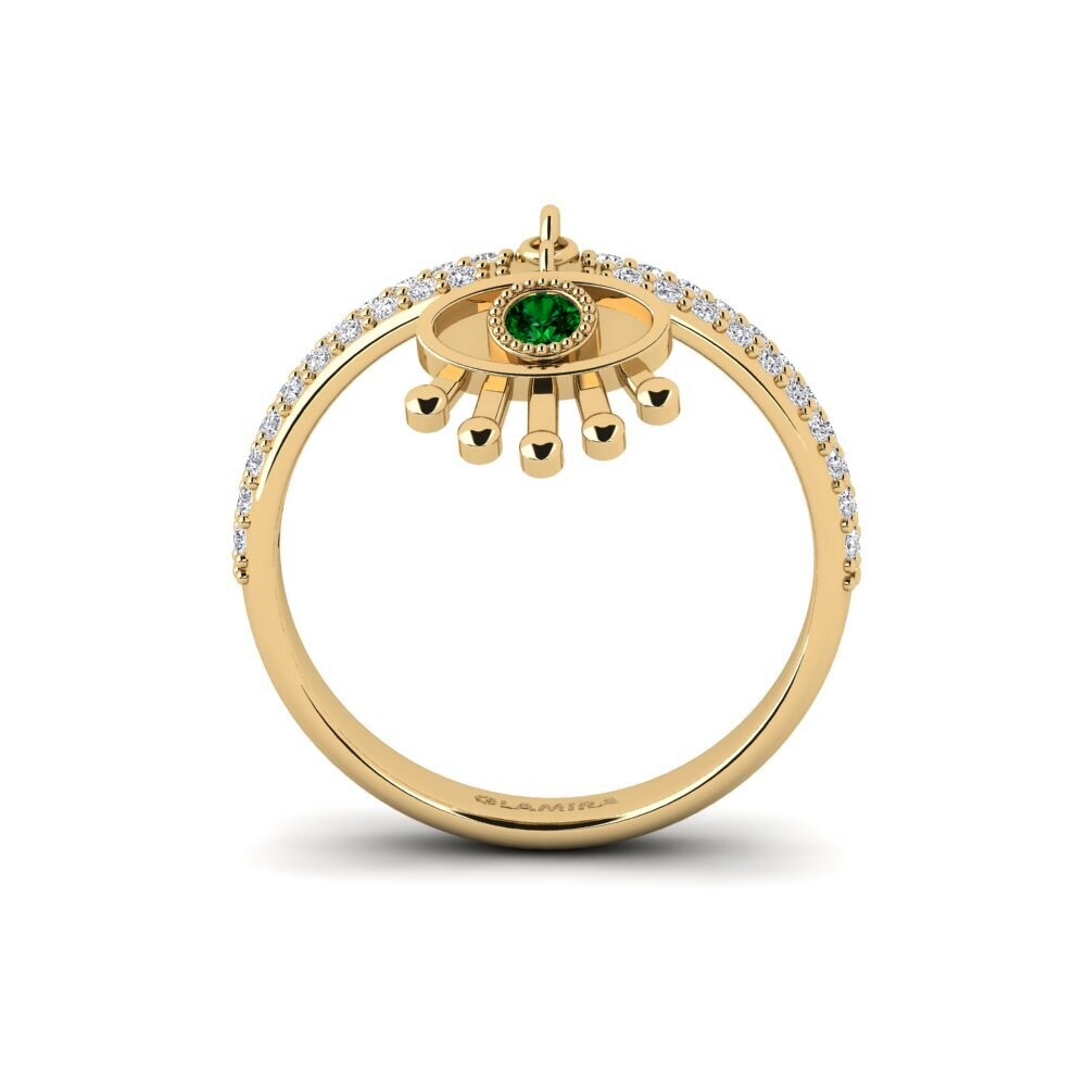 Zircônia Verde Anel Socker