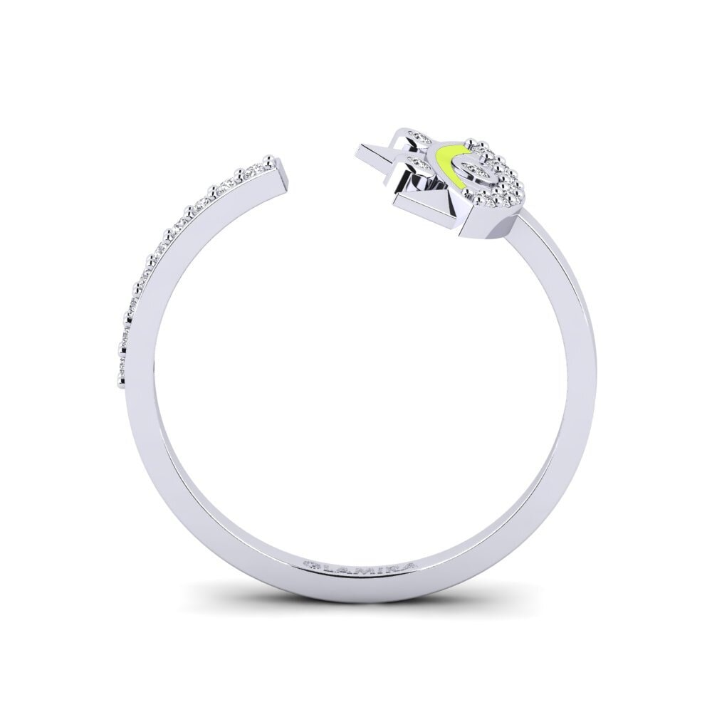 Argent Blanc Bague Talita