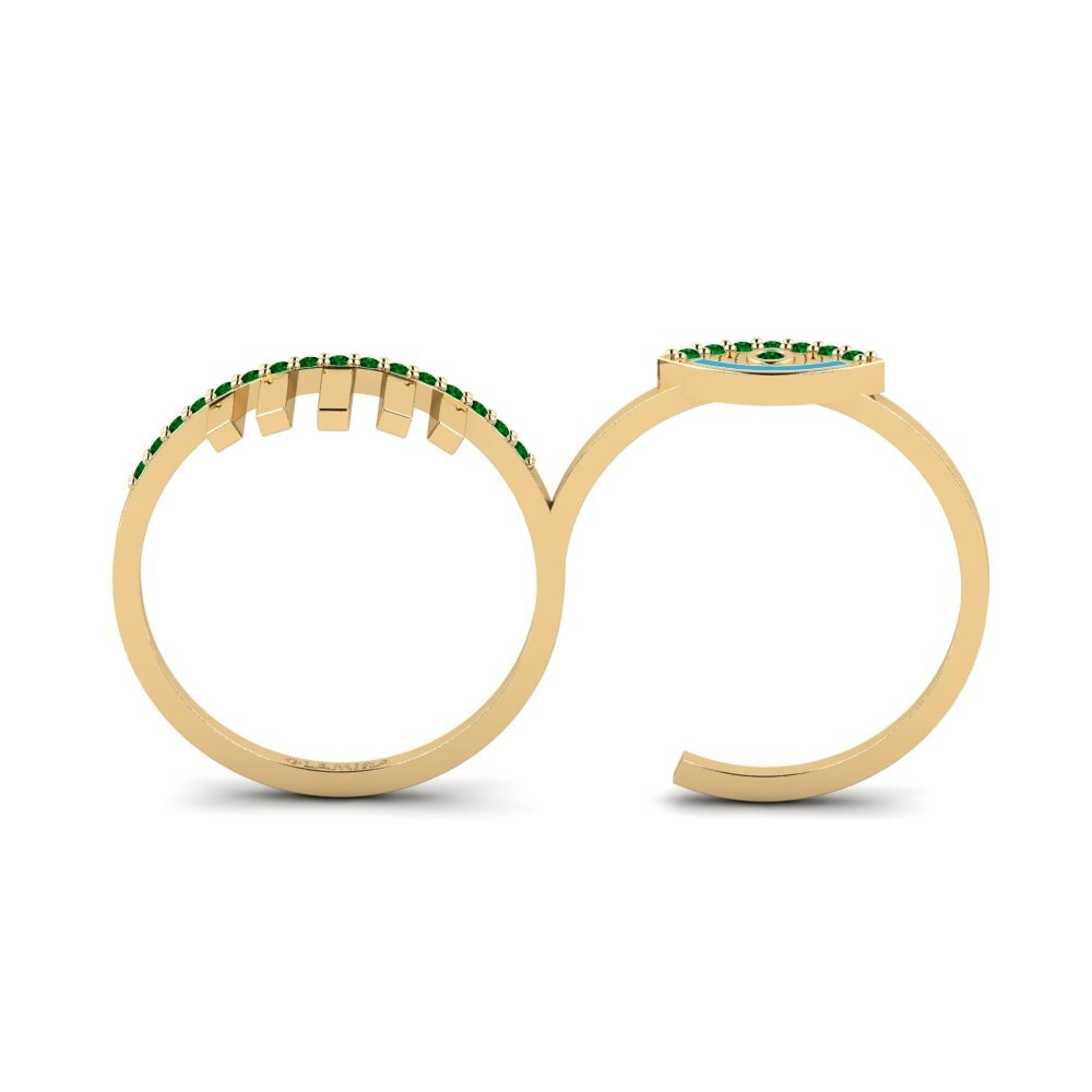 Zircônia Verde Anel Tameng