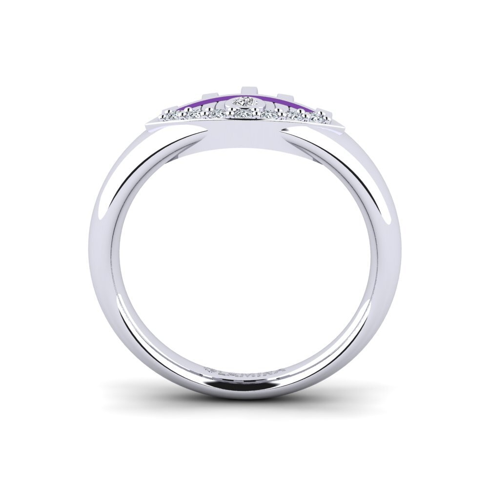 Weiß-Silber Pinker Ring Taming