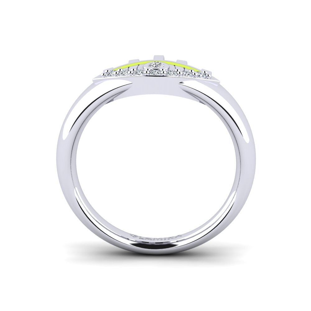 Argent Blanc Anneau rose Taming
