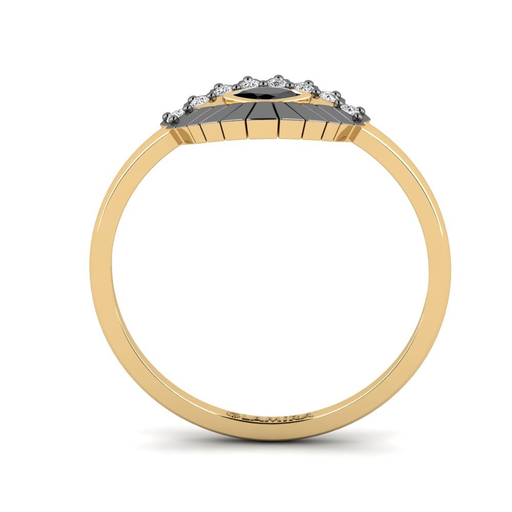 Diamante Negro Anel Venster