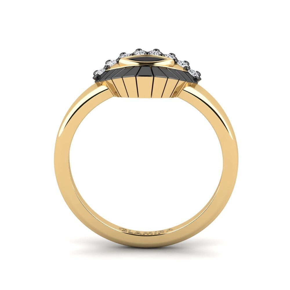 Diamante Negro Anéis de Mindinho Visate
