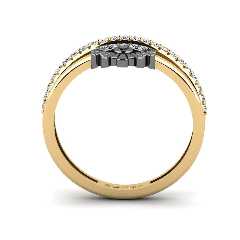 Ónix Negro Anillo Wimper