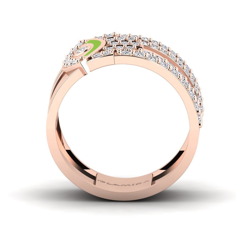 Rotgold 585 Ring Disgleirio
