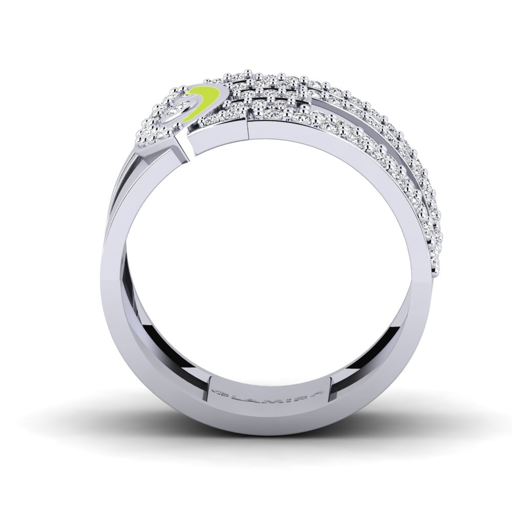 Argent Blanc Bague Disgleirio