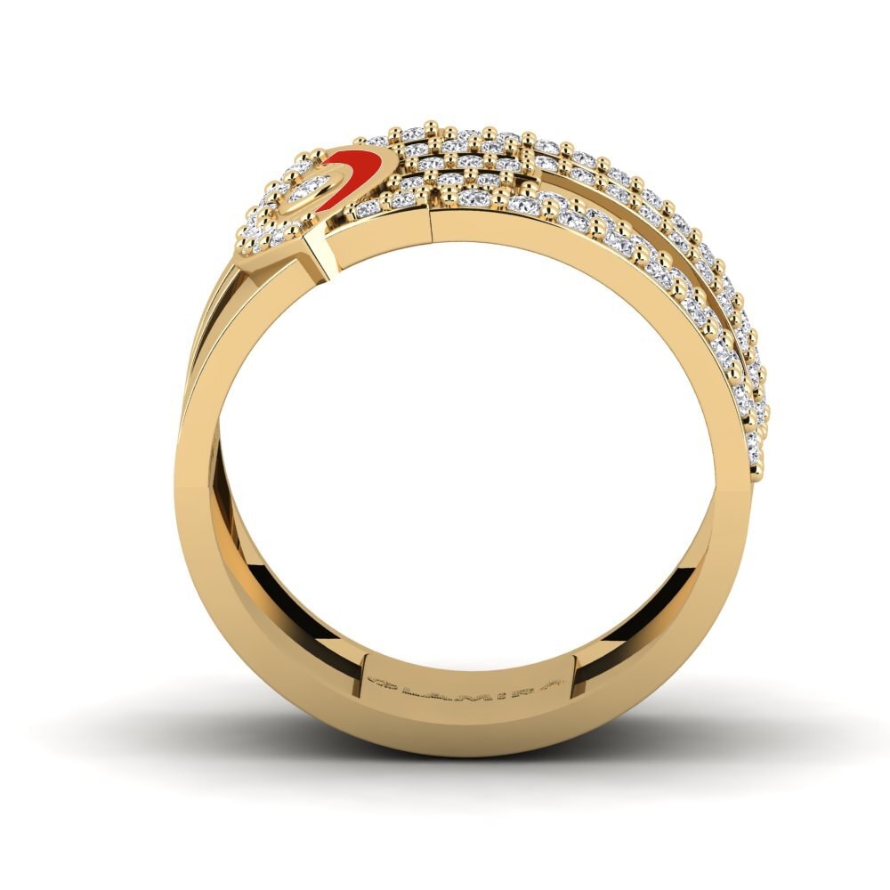 Gelbgold 585 Ring Disgleirio