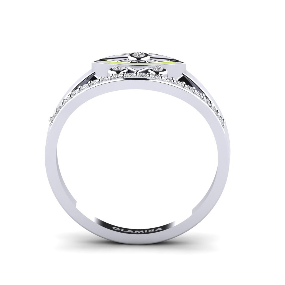 Argent Blanc Bague Dotote