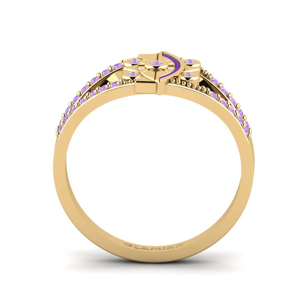 Amethyst Ring Elegancki