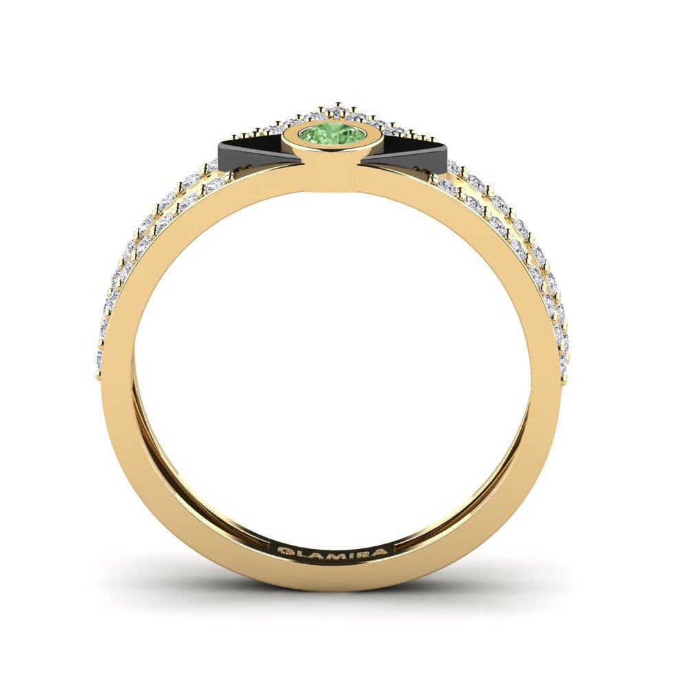 Diamante Verde Anel Faro