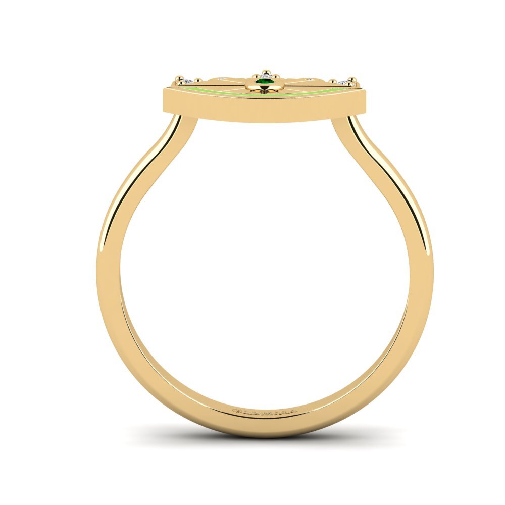 Grüner Zirkonia Ring Kganya