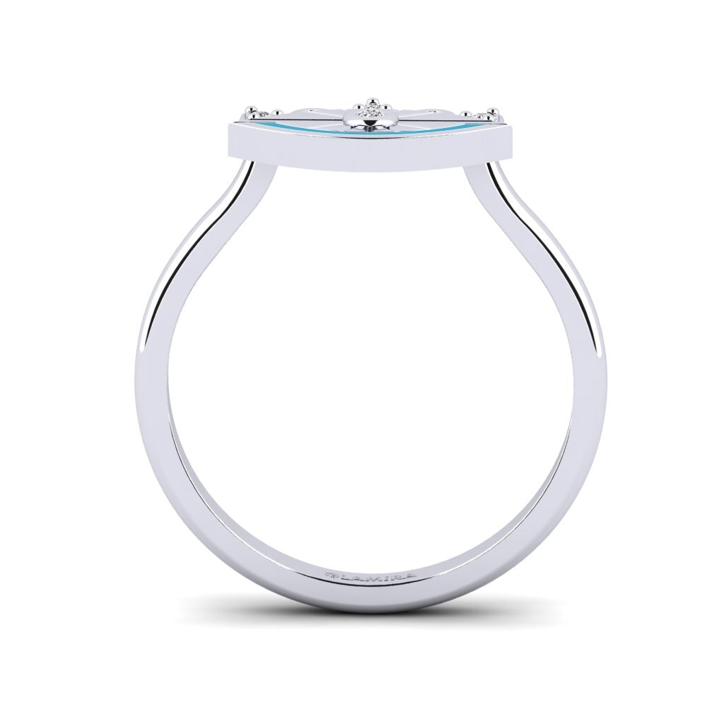 Or Blanc 14k Bague Kganya