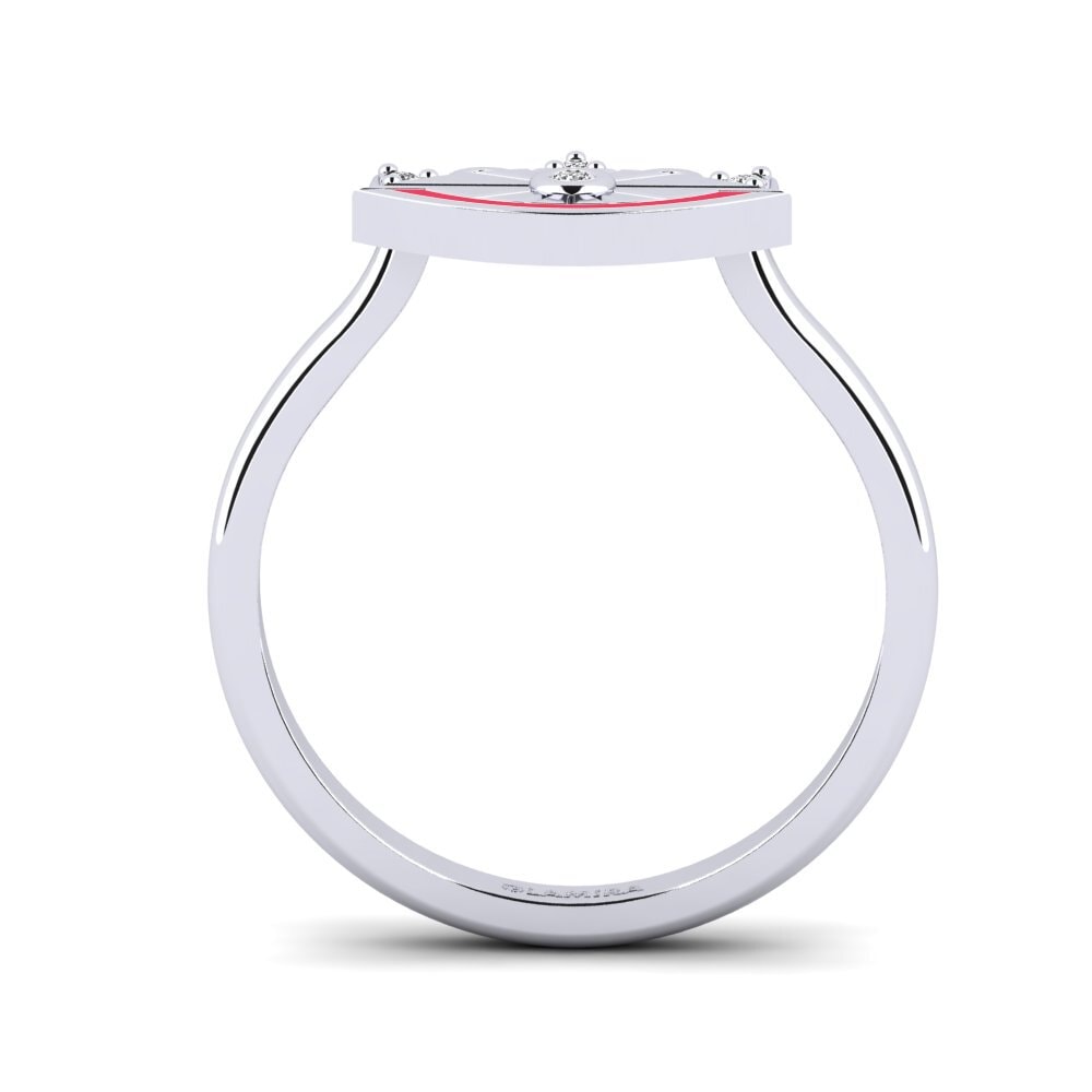 Weißgold 375 Ring Kganya