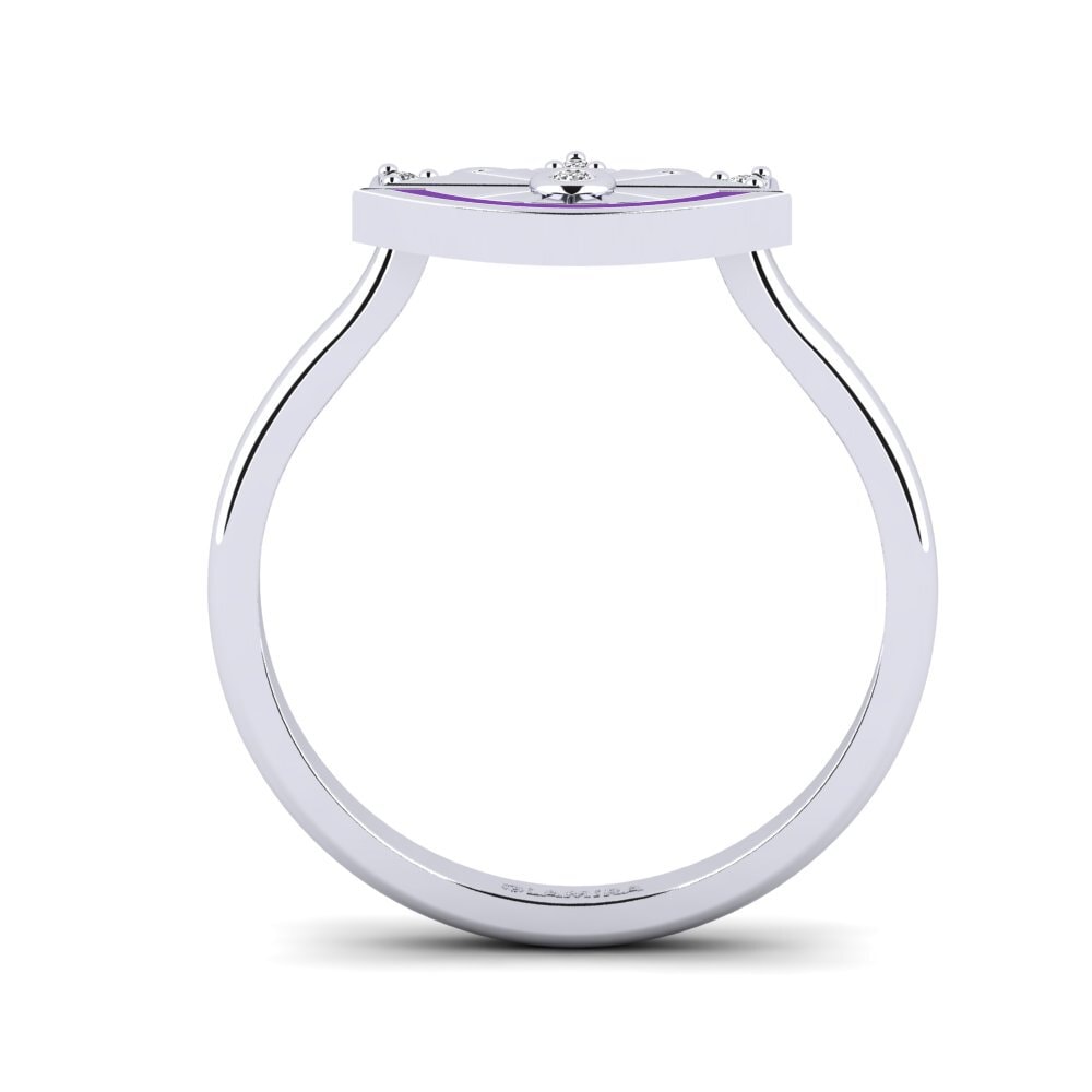 Weiß-Silber Ring Kganya