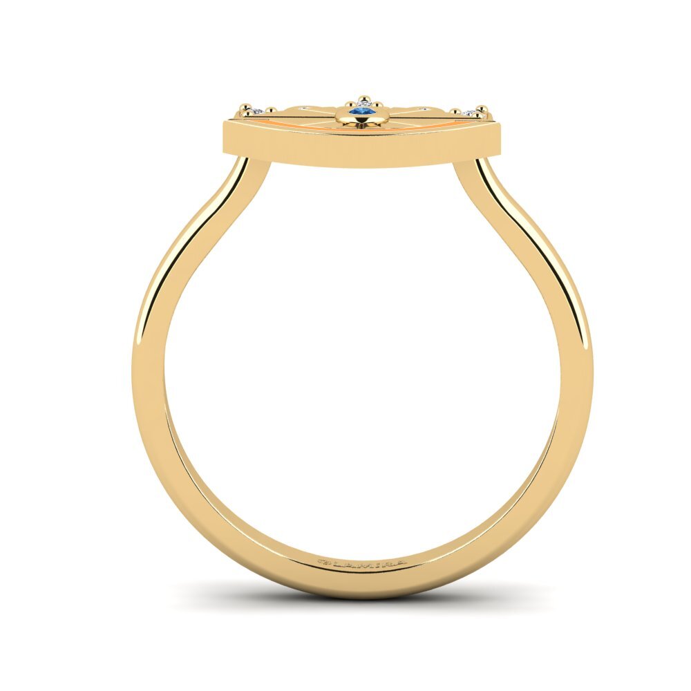 Dunkelblauer Zirkonia Ring Kganya