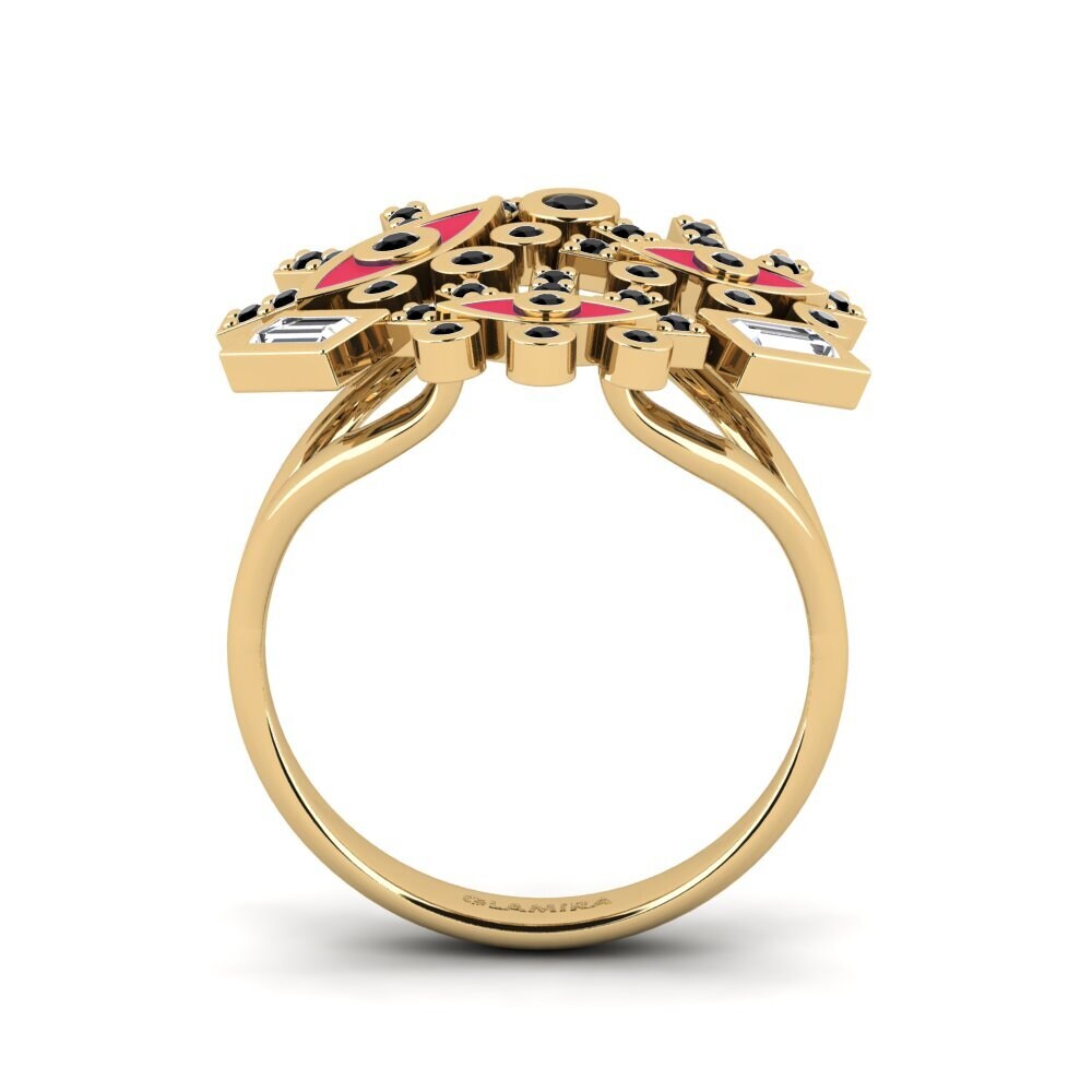 Schwarzer Diamant Ring Magnesia