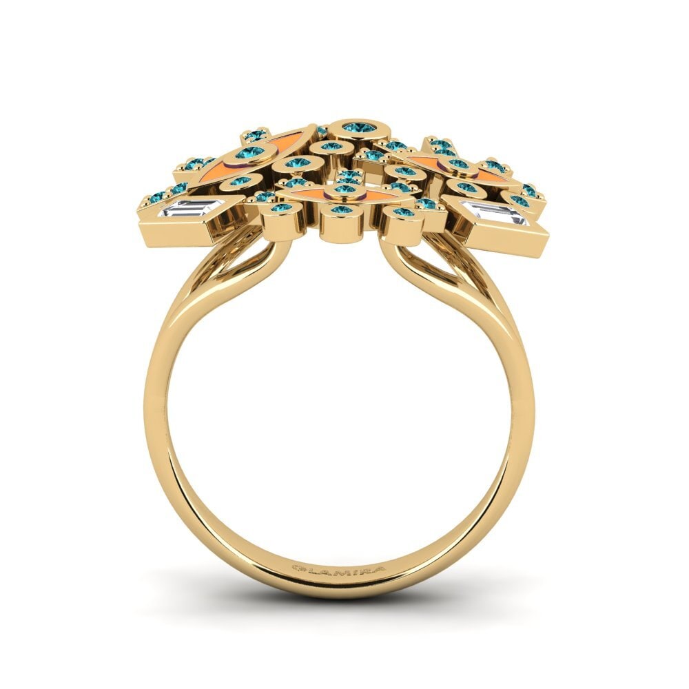 Blauer Diamant Ring Magnesia