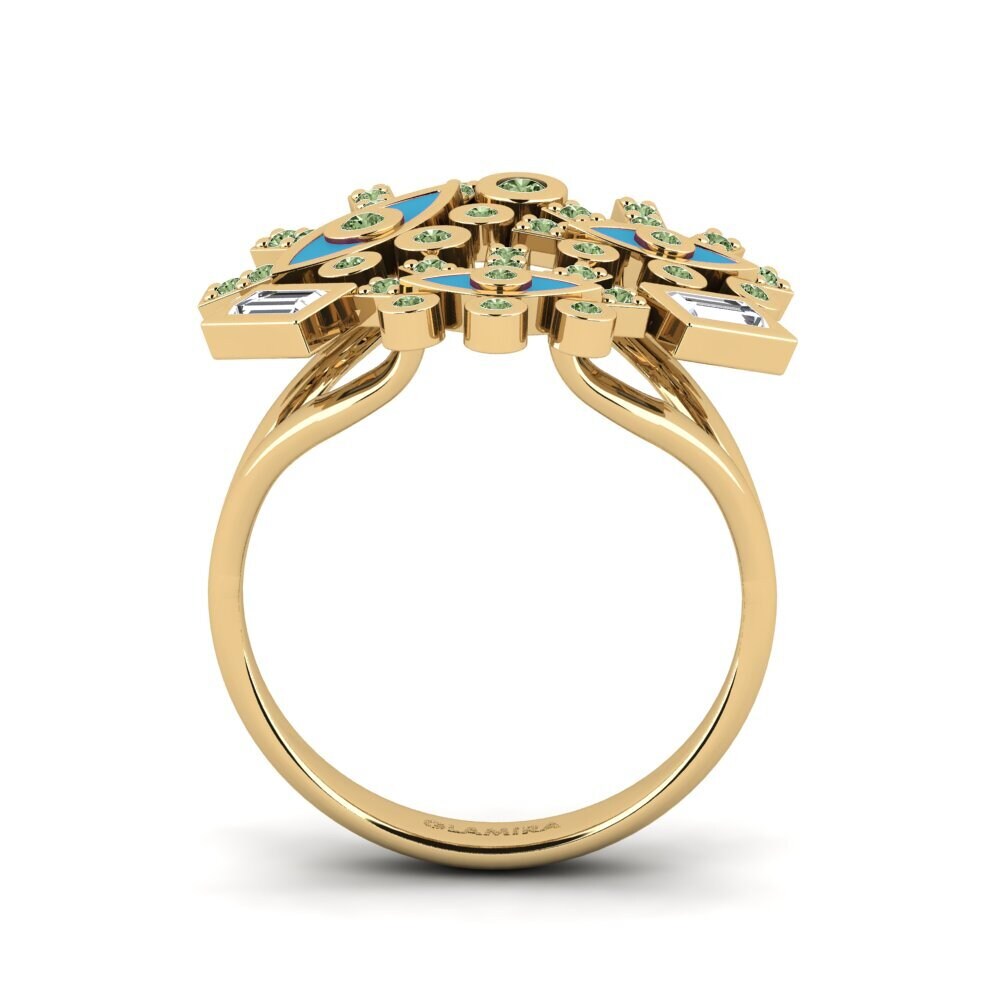 Diamante Verde Anel Magnesia