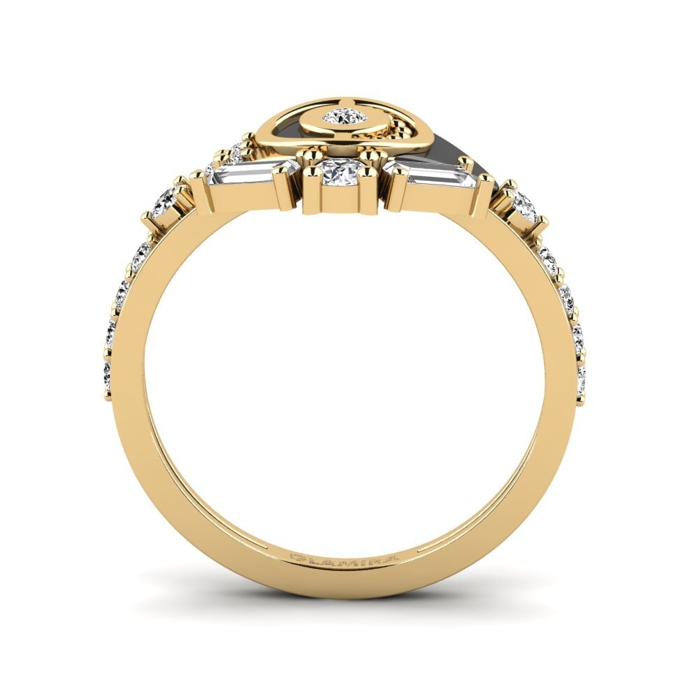 Moissanite Anel Poetico