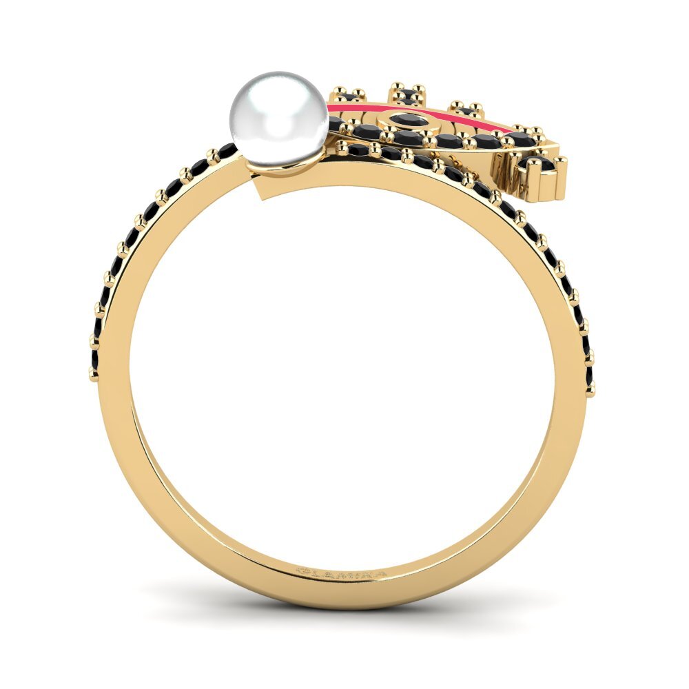 Schwarzer Diamant Ring Ragyog