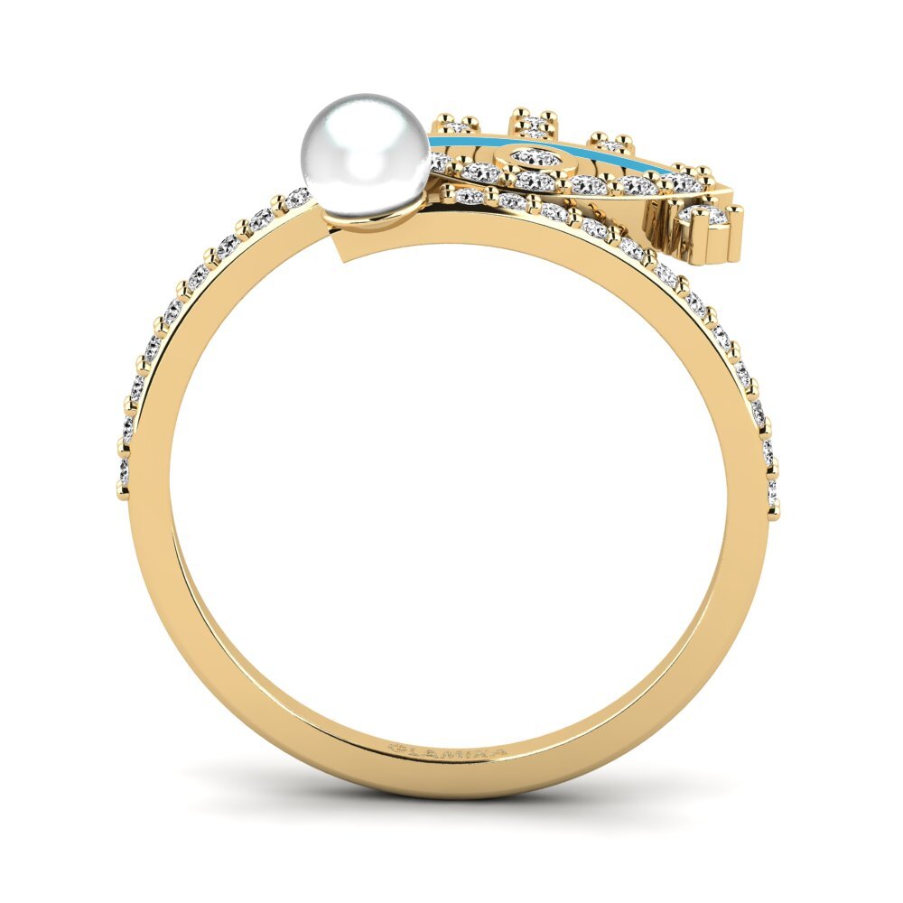 Moissanit Ring Ragyog