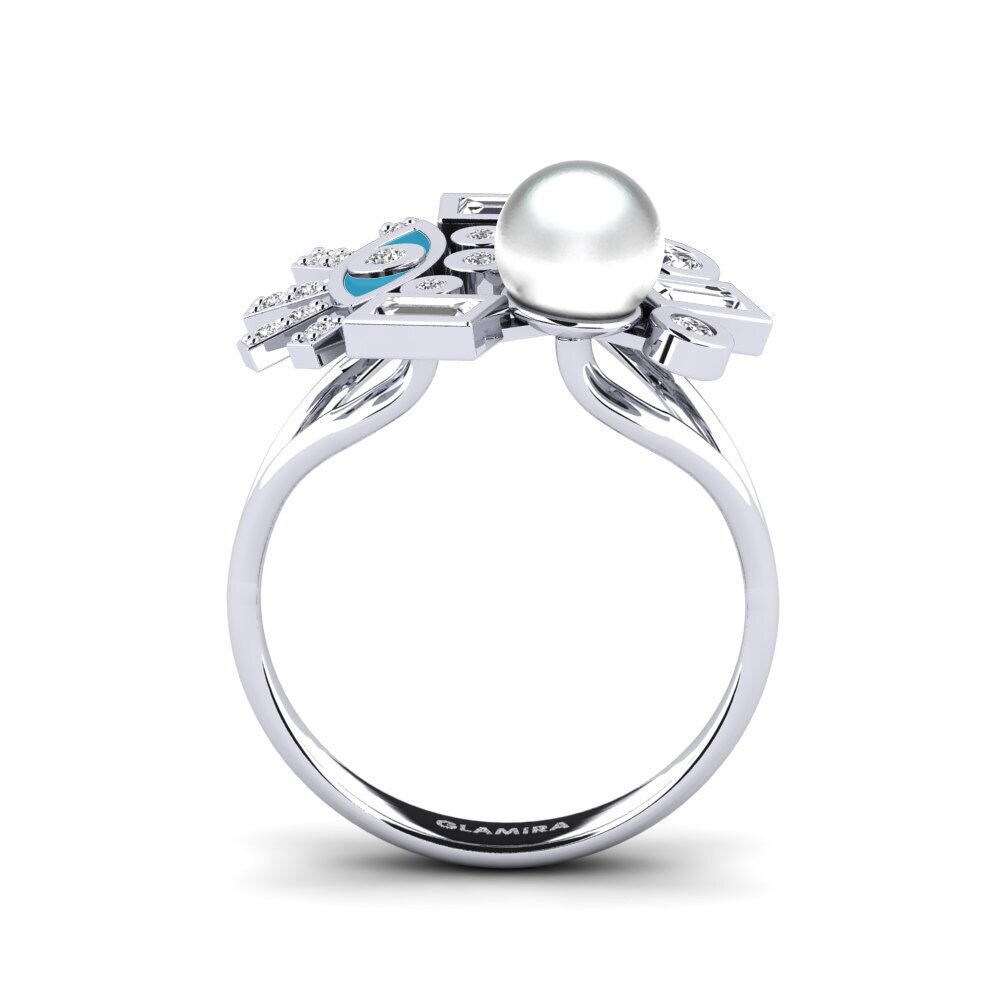 Or Blanc 14k Bague Sardes