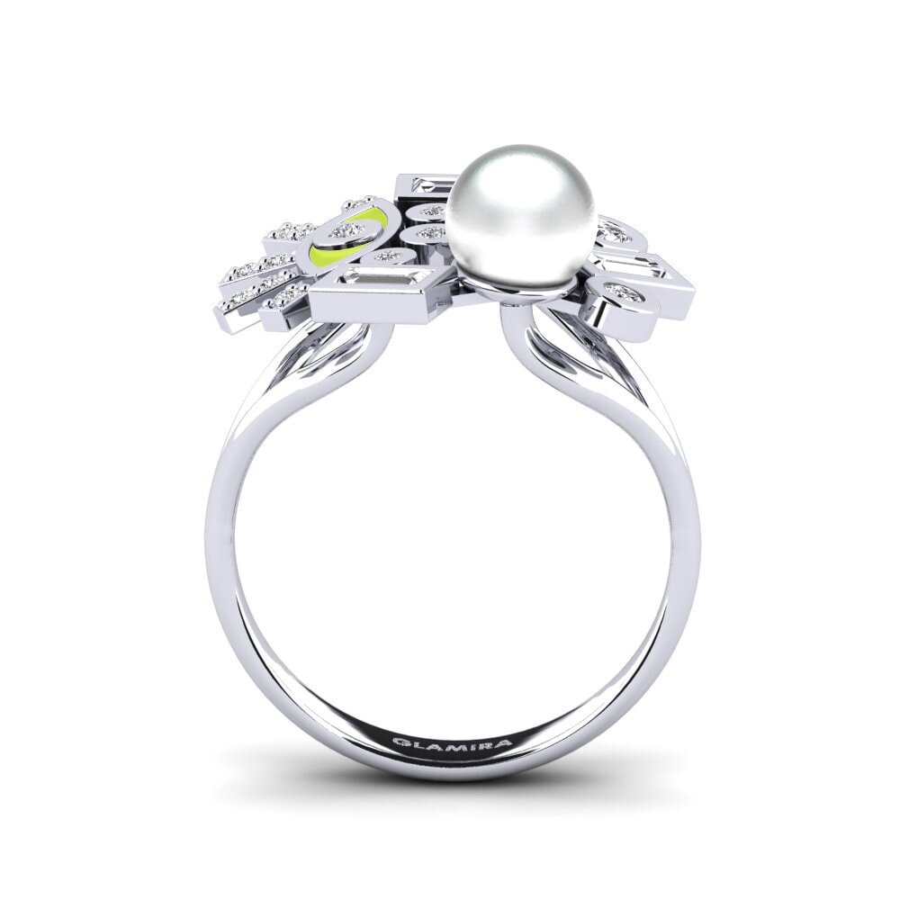 Argent Blanc Bague Sardes