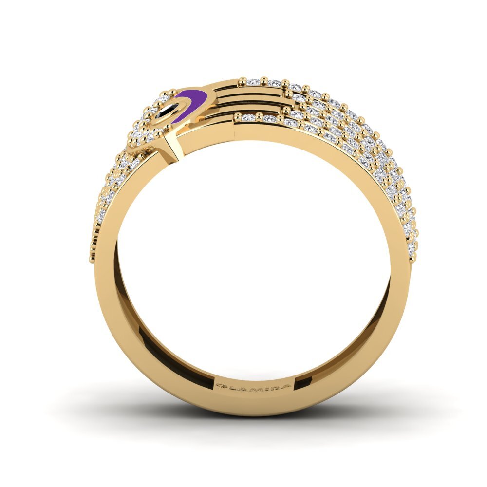 Schwarzer Diamant Ring Bersinar