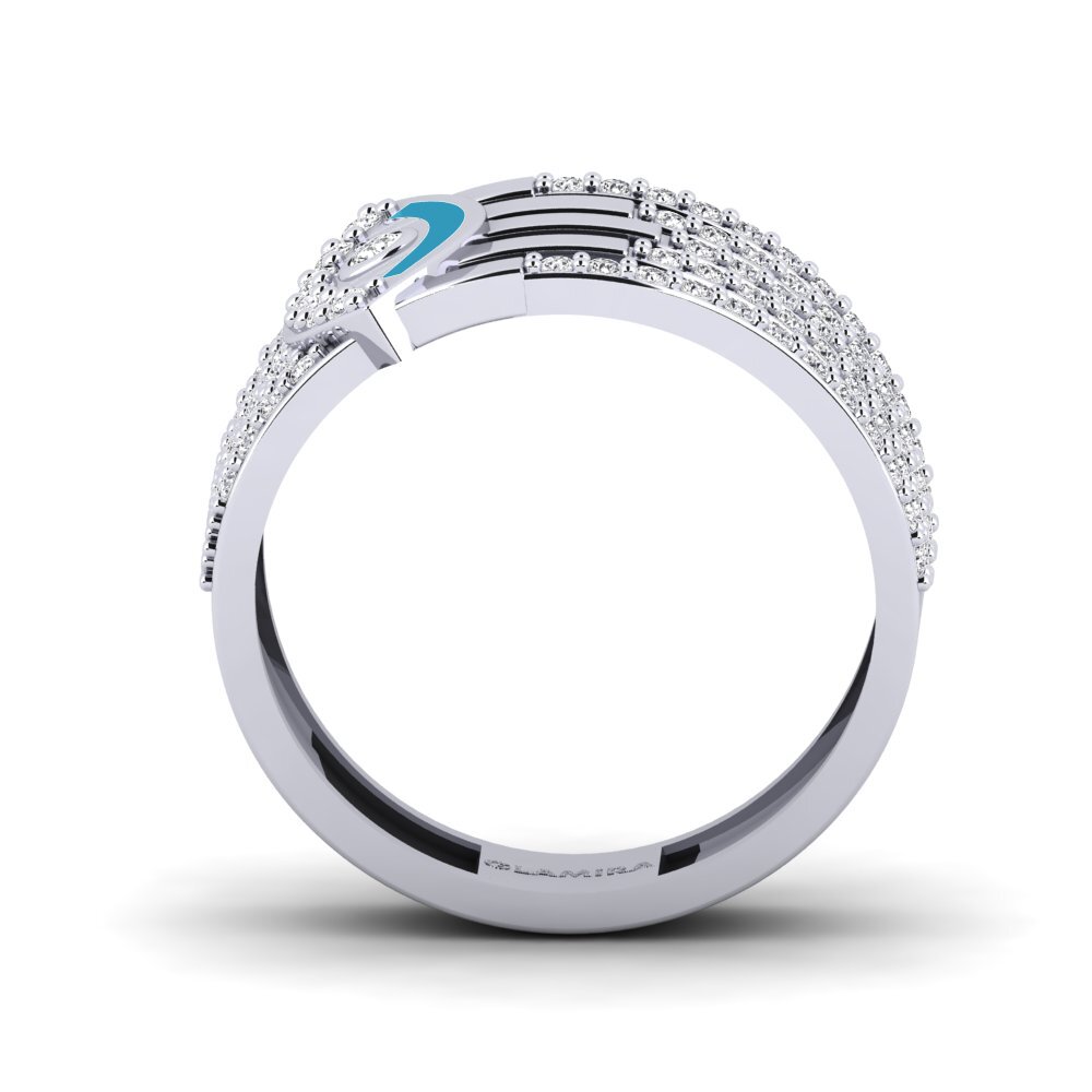 Or Blanc 14k Bague Bersinar