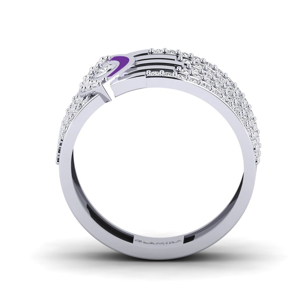Weißgold 375 Ring Bersinar