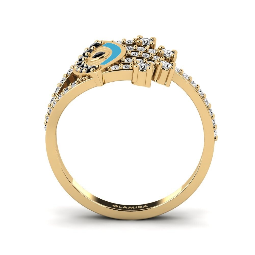 Ônix Negro Anel Briller