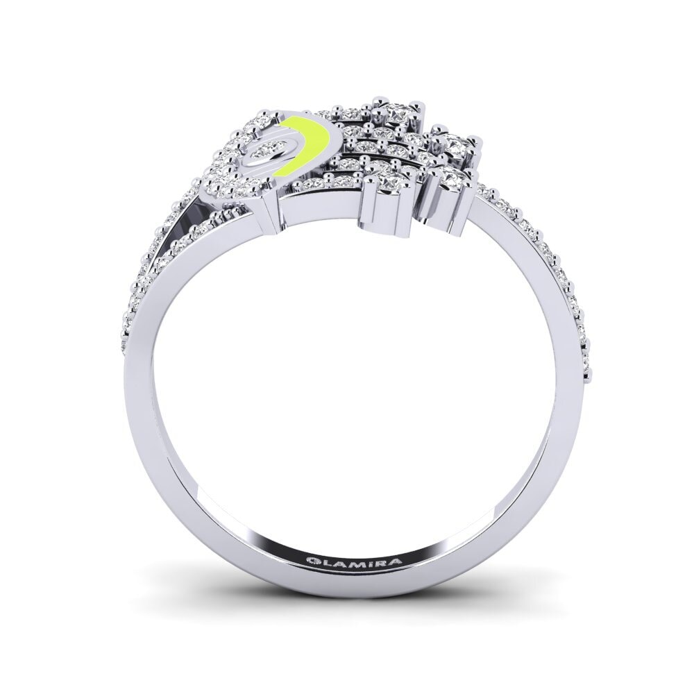 Argent Blanc Bague Briller