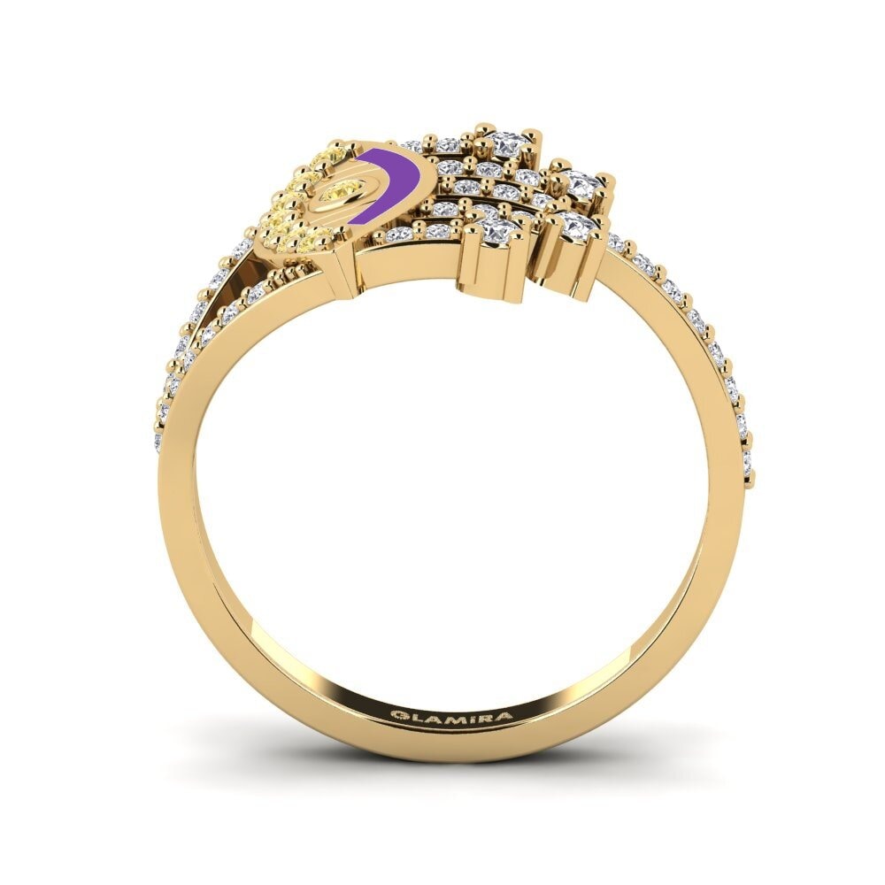 Yellow Diamond Ring Briller