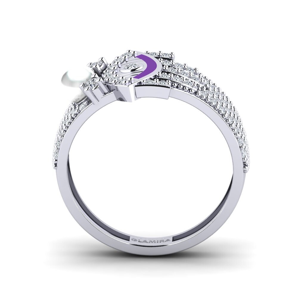 Weißgold 375 Ring Brillo