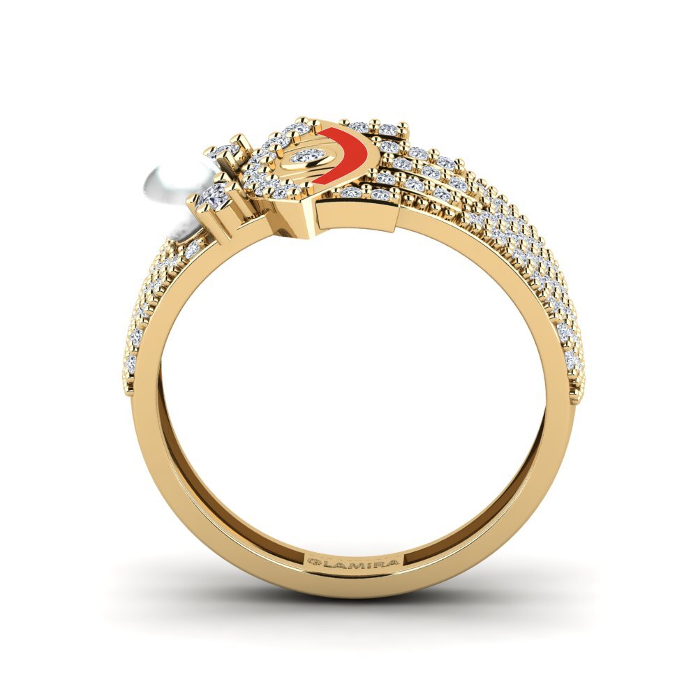 Gelbgold 585 Ring Brillo
