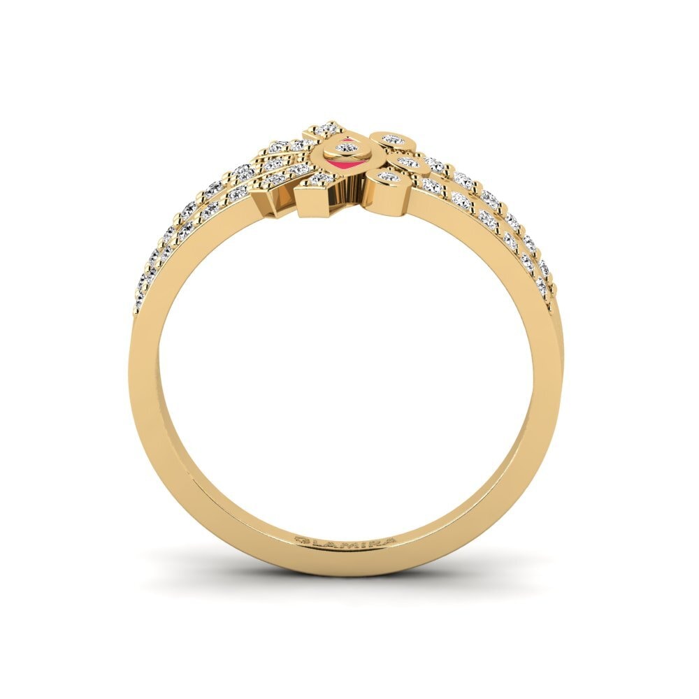 Moissanite Anel Ceramus