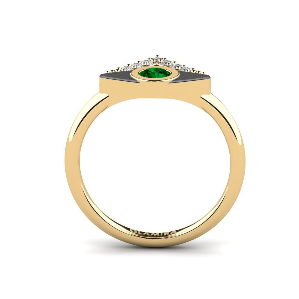 Zircônia Verde Anéis de Mindinho Diadonnda