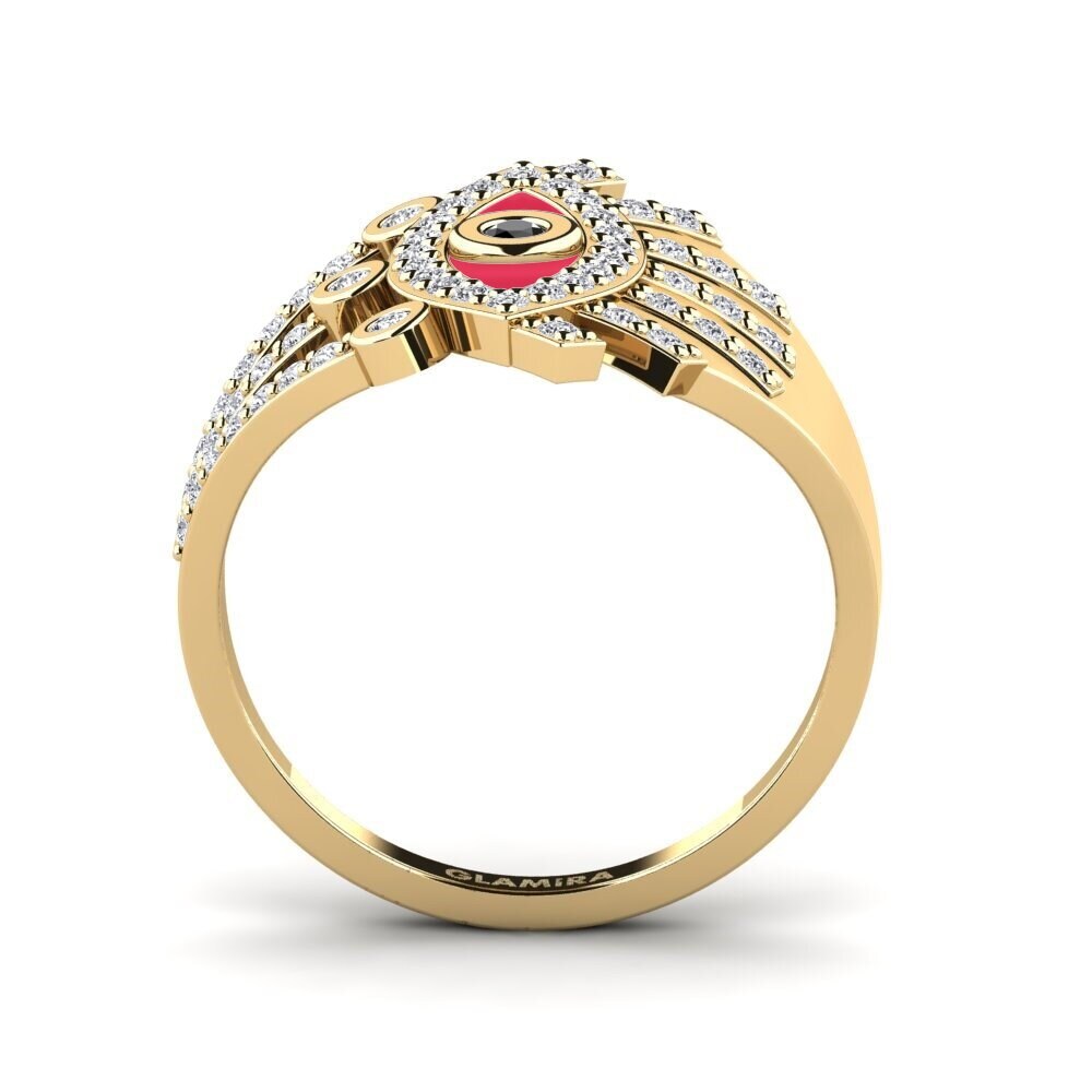 Schwarzer Diamant Ring Lykia