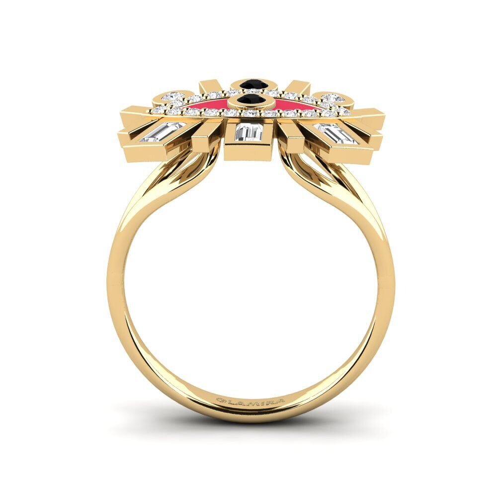 Schwarzer Diamant Ring Okenaus