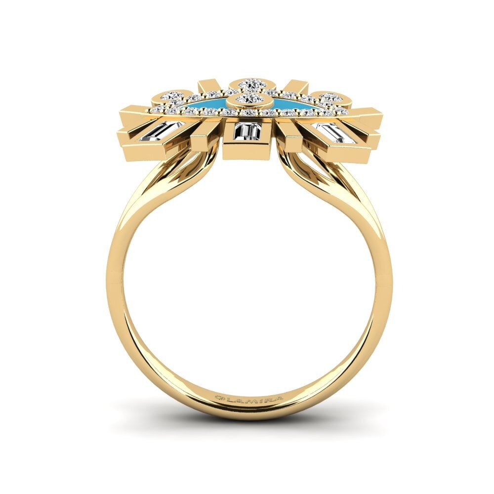 Moissanite Anel Okenaus