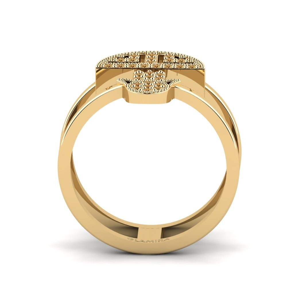 Diamante café Anillo Abraxas