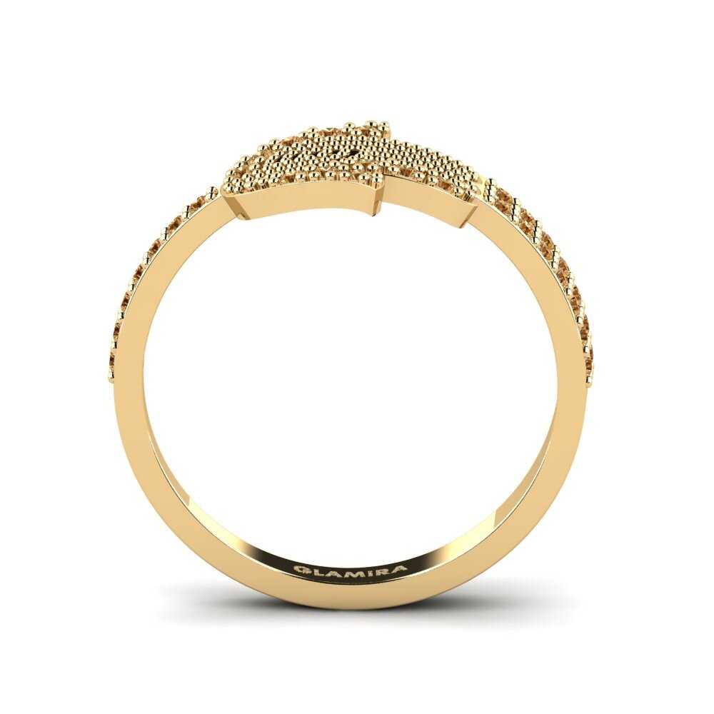 Diamante café Anillo Abysmal